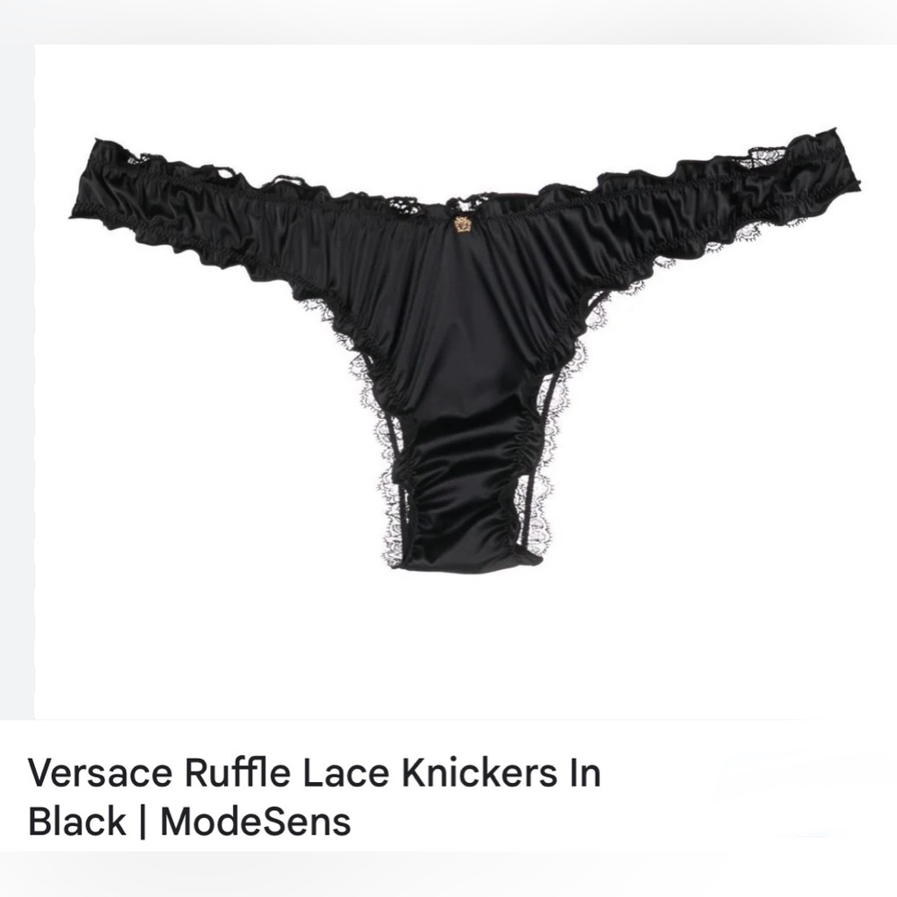Versace size 2 silk and lace women’s knickers